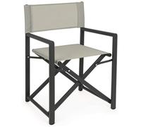 SEDIA REGISTA ALLUMINIO PIEGHEVOLE CAMPEGGIO MARE SPIAGGIA TEXTILENE BONE TAYLOR