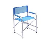 SEDIA REGISTA in alluminio anodizzato - TELO IN TEXILENE - BLU