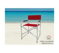 Sedia regista in alluminio rossa COLORI ASSORTITI