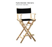 Sedia Regista Pieghevole Legno Faggio Make Up Artist Professionale