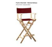 Sedia Regista Pieghevole Legno Faggio Make Up Artist Professionale