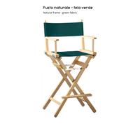 Sedia Regista Pieghevole Legno Faggio Make Up Artist Professionale