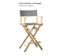Sedia Regista Pieghevole Legno Faggio Make Up Artist Professionale
