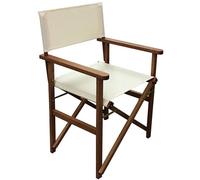 Sedia regista relax poltrona da spiaggia mare giardino campeggio in legno beige