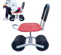 Sedia regolabile per scooter da giardino - Sedile da giardino rotante a 360° con manico di appoggio | Sedia da lavoro mobile per paziente, cortile, carrello per attrezzi regolabili in altezza per uso
