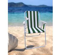 Sedia Relax Da Mare Spiaggina A Righe In Acciaio Pieghevole Da Campeggio