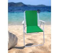 Sedia Relax Da Mare Spiaggina Tinta Unita In Acciaio Pieghevole Da Campeggio