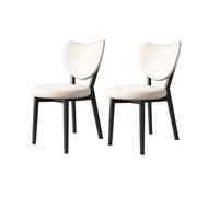 Sedia retrò con schienale, for il tempo libero, di seconda mano, tavolo da pranzo, sedia, sgabello(Blanc)
