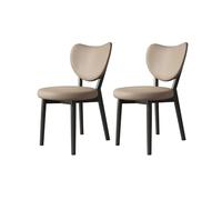 Sedia retrò con schienale, for il tempo libero, di seconda mano, tavolo da pranzo, sedia, sgabello(Dark khaki)