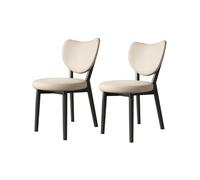 Sedia retrò con schienale, for il tempo libero, di seconda mano, tavolo da pranzo, sedia, sgabello(Light khaki)