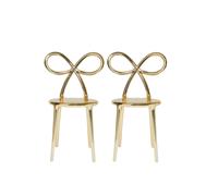 Sedia Ribbon finitura in metallo set 2 pezzi QEEBOO