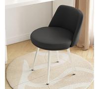 Sedia ricoperta di accento, sedia di cuoio ergonomica della vasca per il | Sedia ergonomica per soggiorno o ufficio, elegante design a vasca con comodo schienale per rilassarsi e lavorare