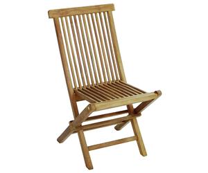 Sedia Salina in legno di teak pieghevole richiudibile
