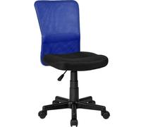 Sedia Scrivania Ufficio Cameretta Girevole Tessuto Rete Altezza Regolabile Blu