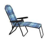 Sedia Sdraio con Prolunga e Piede Malaga Cuscino 2,5 cm Vari Colori