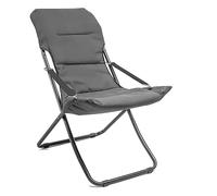 Sedia sdraio imbottita sdraio giardino 102x98x61 cm Grigio Floris