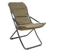 Sedia sdraio imbottita sdraio giardino 102x98x61 cm Tortora Floris