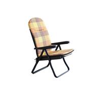 Sedia sdraio in acciaio con schienale reclinabile e poggiapiedi a scomparsa Torino