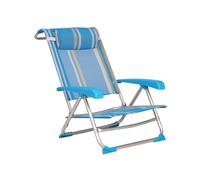 Sedia sdraio mare MARINA in alluminio reclinabile e richiudibile