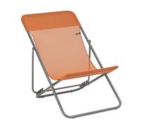 Lafuma Sedia a Sdraio Pieghevole Multi-Posizione Maxi Transat Batyline® ISO Arancione Clementine