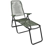 SEDIA SDRAIO PIEGHEVOLE CON PROLUNGA LETTINO PRENDISOLE GIARDINO RECLINABILE