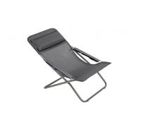 Sedia pieghevole Lafuma Mobilier Transabed Batyline Duo grigio grafite