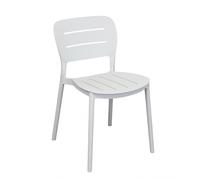 Sedia senza braccioli in polipropilene impilabile 52.5x44xH79 cm Giselle