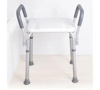 Sedia Sgabello da doccia con braccioli imbottiti senza schienale serie Onda Art