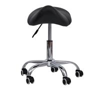 Sedia sgabello girevole HOMCOM sedia estetista imbottita regolabile