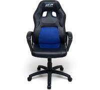 SEDIA SGABELLO POLTRONA RACING BLU E NERO STUDIO UFFICIO CAMERETTA CASA SM 10/21