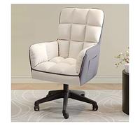 Sedia singola di divano girevole con ruote in tessuto Poltrina posteriore ricca di soggiorno per soggiorno Sedia da scrivania per computer sedia da lettura della poltrona per la lettura della