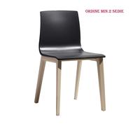 SEDIA SMILLA tecnopolimero LINO Faggio CASA BAR RISTORANTE HOTEL SCAB DESIGN