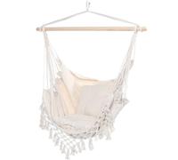 SEDIA SOSPESA AMACA DONDOLO SEDUTA GIARDINO POLTRONA PENSILE ESTERNO 2 CUSCINI