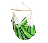AMAZONAS - XL Sedia Pensile Brasil | Sedia sospesa senza supporto, fatta a mano in Brasile | Portata max 150 kg, seduta 1,6m x 1,3m, asta 1,1m | Colore: Oliva