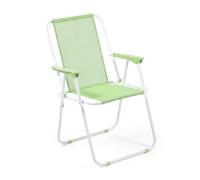 Sedia Spiaggia Pieghevole Aries Acciaio Mare Giardino Esterno 53x43x75 cm