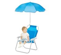 Sedia Spiaggia Pieghevole Bambini,Sdraio Reclinabile Con Parasole Integrato | Sedia Ergonomica Estiva Regolabile Per Viaggi Giardino Piscina Relax All'Aperto