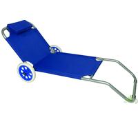 SEDIA SPIAGGINA LETTINO SPIAGGIA TROLLEY CON RUOTE TRASPORTABILE 150X65X61 CM