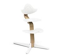 Sedia Stokke Nomi, Rovere/Bianco - Favorisce la seduta attiva - Regolazione perfetta senza utensili - Include un poggiapiedi stabile e ruote anti-ribaltamento - Sostiene fino a 150 kg