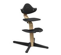Sedia Stokke Nomi, Rovere/Nero - Favorisce la seduta attiva - Regolazione perfetta senza utensili - Include un poggiapiedi stabile e ruote anti-ribaltamento - Sostiene fino a 150 kg