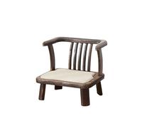 Sedia tatami in legno massello con supporto per la schiena, sedia da pavimento giapponese Zaisu per meditazione, relax, soggiorno, letto, divano, lettura, balcone, comoda ed elegante