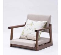 Sedia Tatami senza gambe con braccioli e schienale, seduta imbottita a pavimento per il massimo comfort, ideale per finestra a golfo, ufficio e uso domestico