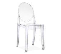 DecHome Sedia Mondrian in Policarbonato 50x38x90cm h Colore Trasparente - HF807052