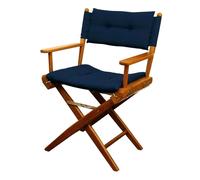 Sedia teak pieghevole imbottita blu navy - 1 PZ - 71.326.30 - 7132630
