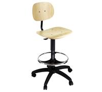 Unisit, Seduta tecnigrafo, multistrato, con ruote, faggio - EOE7