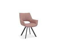 Sedia TIMOTE Tessuto Rosa, Dimensioni H86.5 x L61 x P64, Ideale per la Tua Cucina o Sala da Pranzo.