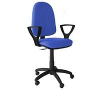 Sedia Torino girevole in tessuto blu casa ufficio studio