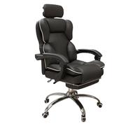 Sedia Ufficio Ergonomica con Poggiapiedi, Sedia Scrivania Bambina con Ruote, in Pelle PU, Schienale Reclinabile, Ideale per Cameretta, Studio, Lavoro(B)