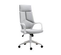 SEDIA UFFICIO HOMCOM 921-006GY, Grigio e Bianco