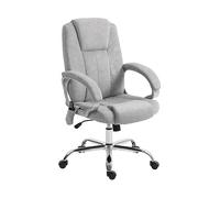 SEDIA UFFICIO HOMCOM IT921-872V90GY - ergonomica regolabile con braccioli, girevole in rete
