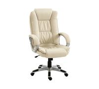 SEDIA UFFICIO HOMCOM IT921-967V00BG - Ergonomica, Materiale in Pelle, Altezza Regolabile